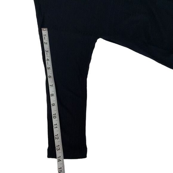 1. State Blouse Round Neck Twist Wrap V Back Oversized Navy Blue Women Medium - Picture 6 of 9